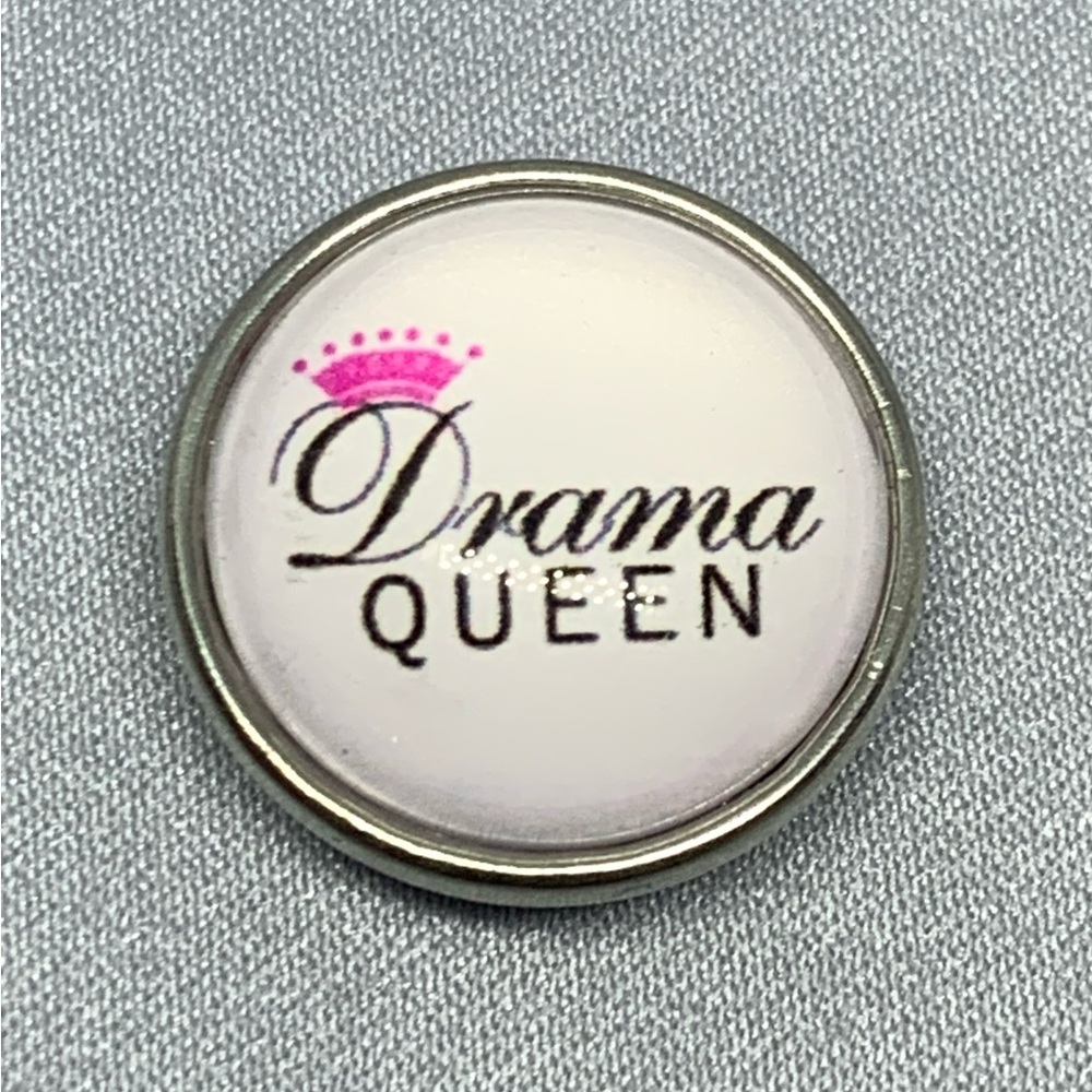 DRAMA QUEEN - Snap Button Charm - 18mm/20mm
